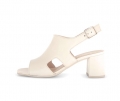 Gabor Damen Riemchensandale Beige - Glattleder