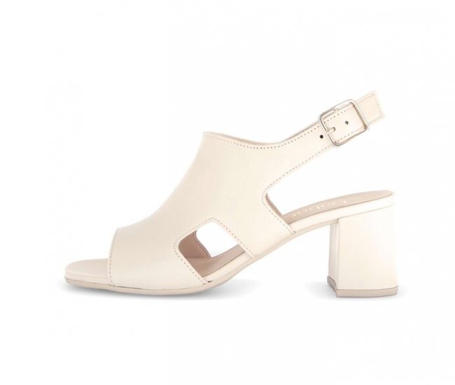 Gabor Damen Riemchensandale Beige - Glattleder