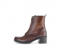 Gabor Damen Schnürstiefelette Braun - Glattleder