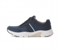 Gabor Herren Rollingsoft Sneaker Low Blau - Materialmix Leder/Textil