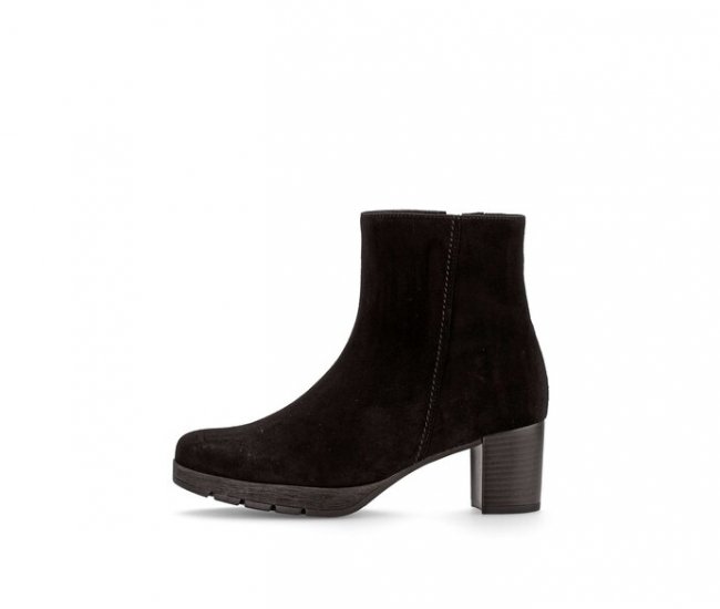 Gabor Damen Plateau Stiefelette Schwarz - Rauleder