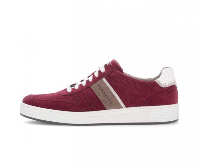Pius Gabor Herren Sneaker Low Rot - Rauleder