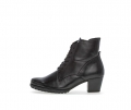 Gabor Damen Schnürstiefelette Schwarz - Glattleder
