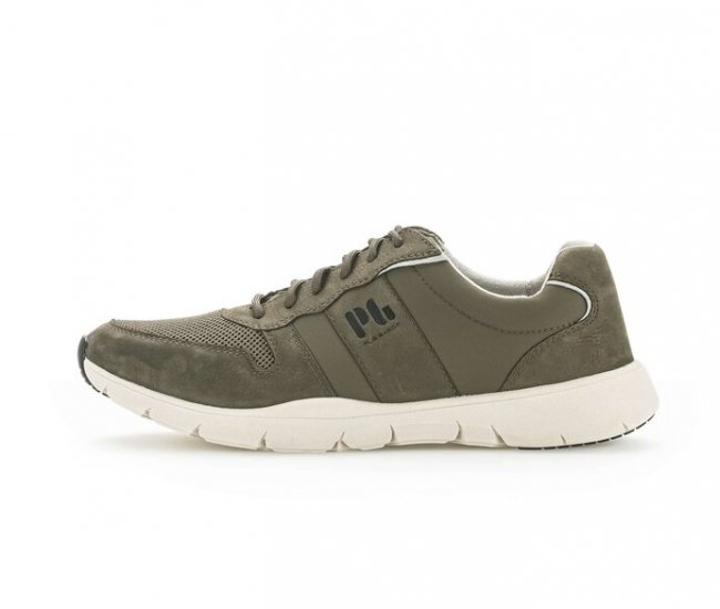 Pius Gabor Herren Sneaker Low Grün - Materialmix Leder/Textil