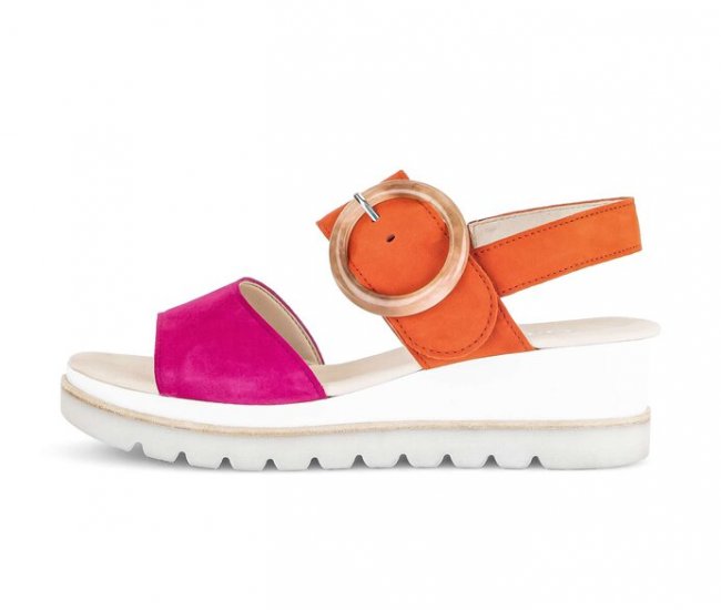 Gabor Damen Plateau Sandale Multicolour - Rauleder