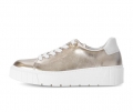 Gabor Damen Sneaker Low Gold - Materialmix Leder