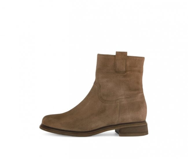 Gabor Damen Elegante Stiefelette Braun - Rauleder
