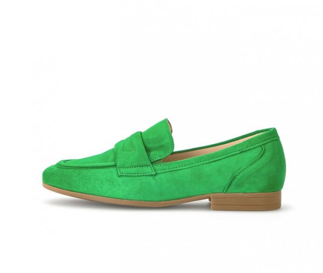 Gabor Damen Slipper Grün - Rauleder
