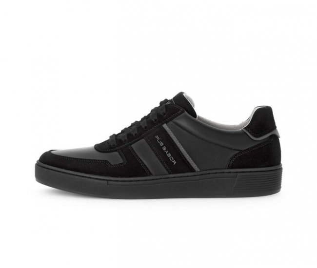 Pius Gabor Herren Sneaker Low Schwarz - Rauleder