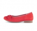 Gabor Damen Eleganter Ballerina Rot - Rauleder