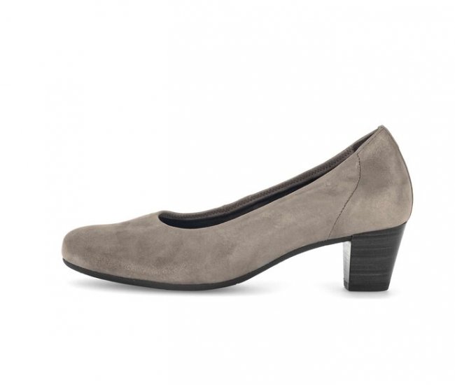 Gabor Damen Eleganter Pumps Grau - Effektleder