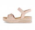 Gabor Damen Plateau Sandale Rosa - Materialmix Leder