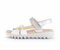 Gabor Damen Riemchensandale Gold - Effektleder