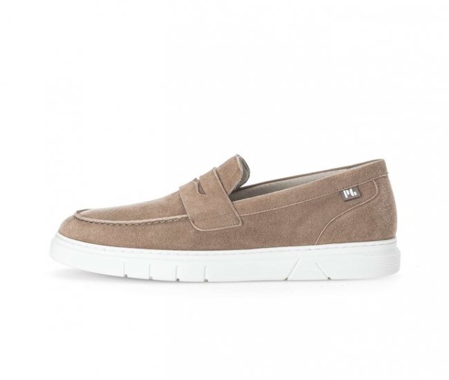 Pius Gabor Herren Slipper Braun - Rauleder