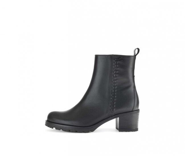 Gabor Damen Plateau Stiefelette Schwarz - Glattleder