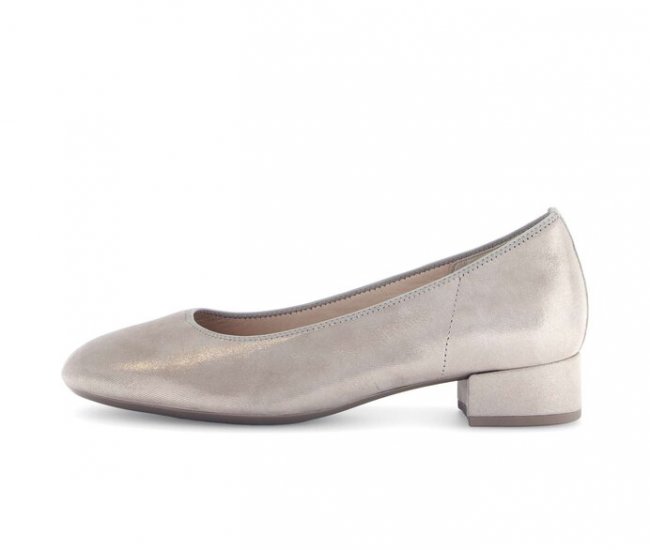 Gabor Damen Eleganter Pumps Beige - Rauleder