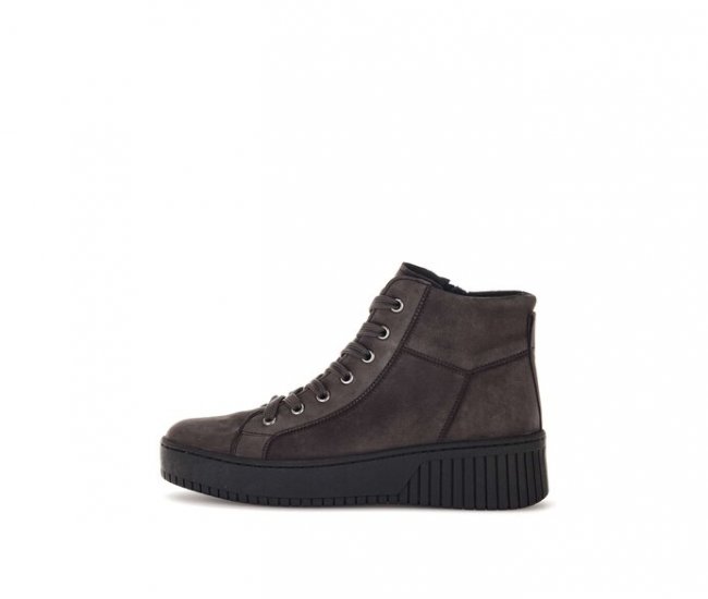 Gabor Damen Sneaker High Grau - Rauleder