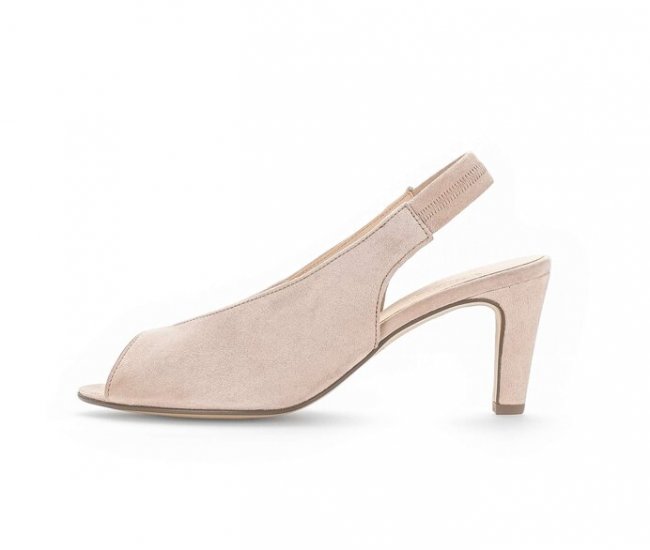 Gabor Damen Peeptoes Rosa - Rauleder