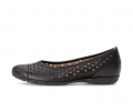 Gabor Damen Sportliche Ballerina Schwarz - Glattleder