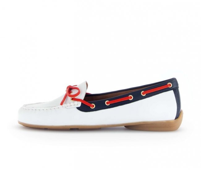 Gabor Damen Slipper Weiß - Glattleder
