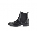 Gabor Damen Chelsea Boot Schwarz - Lackleder