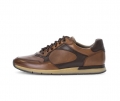 Pius Gabor Herren Sneaker Low Braun - Glattleder