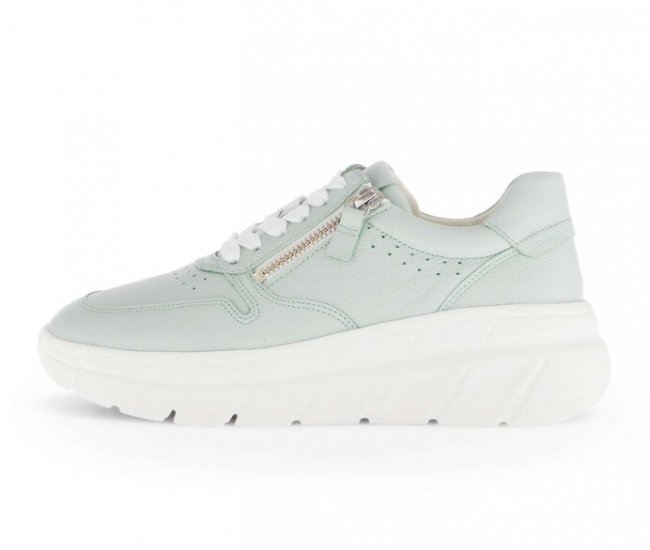 Gabor Damen Sneaker Low Grün - Glattleder