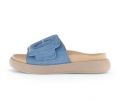 Gabor Damen Pantolette Blau - Rauleder