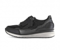 Gabor Damen Sneaker Low Schwarz - Materialmix Leder/Lederimitat