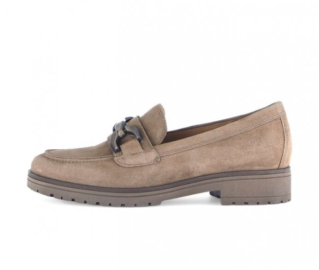 Gabor Damen Loafer Bronze - Rauleder