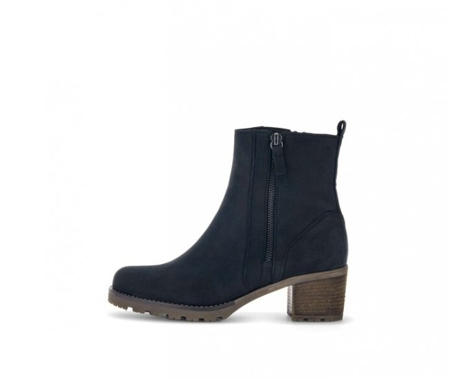 Gabor Damen Sportliche Stiefelette Blau - Rauleder