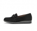 Gabor Damen Slipper Schwarz - Rauleder