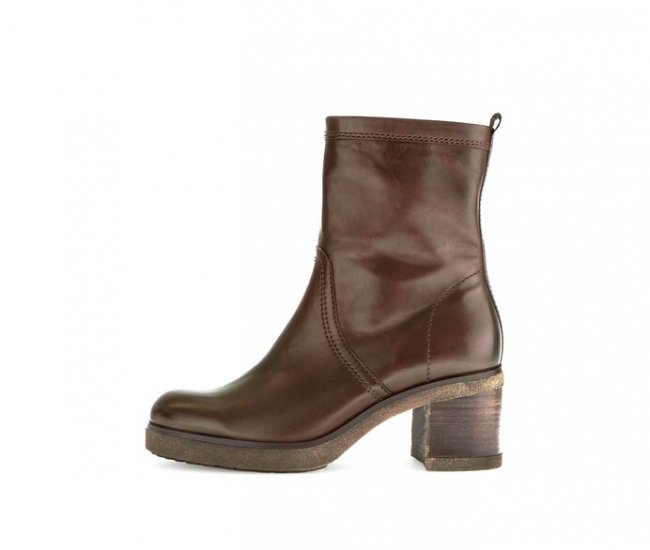 Gabor Damen Plateau Stiefelette Braun - Glattleder
