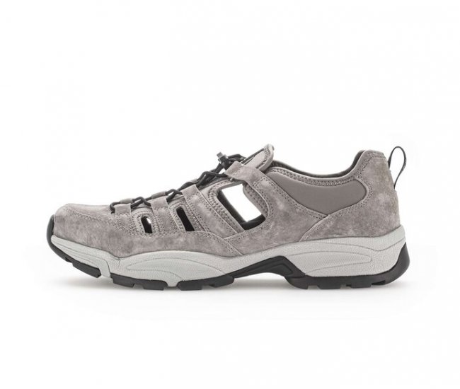 Pius Gabor Herren Sneaker Low Grau - Materialmix Leder/Textil