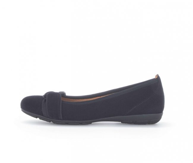 Gabor Damen Sportliche Ballerina Blau - Rauleder
