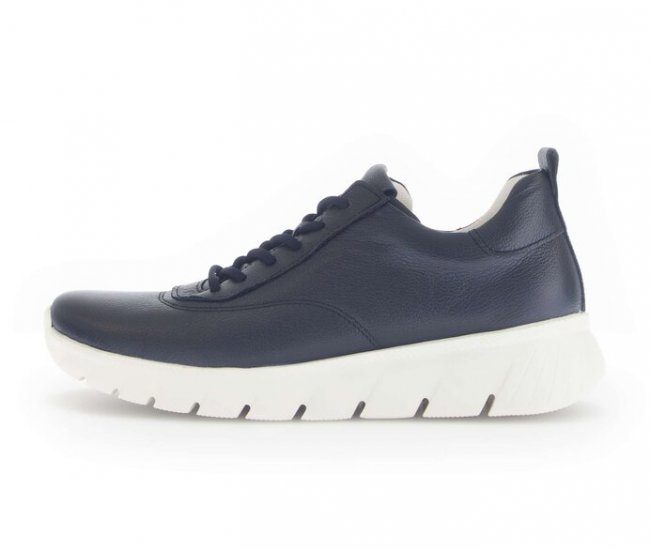 Gabor Damen Sneaker Low Blau - Glattleder