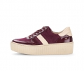 Gabor Damen Sneaker Low Rot - Materialmix Leder