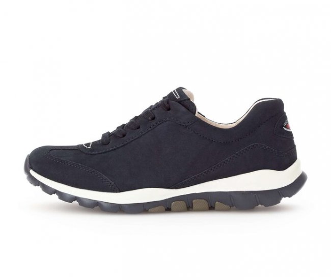 Gabor Damen Sneaker Low Blau - Rauleder