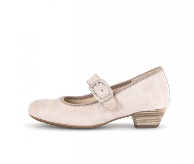 Gabor Damen Spangenpumps Rosa - Rauleder