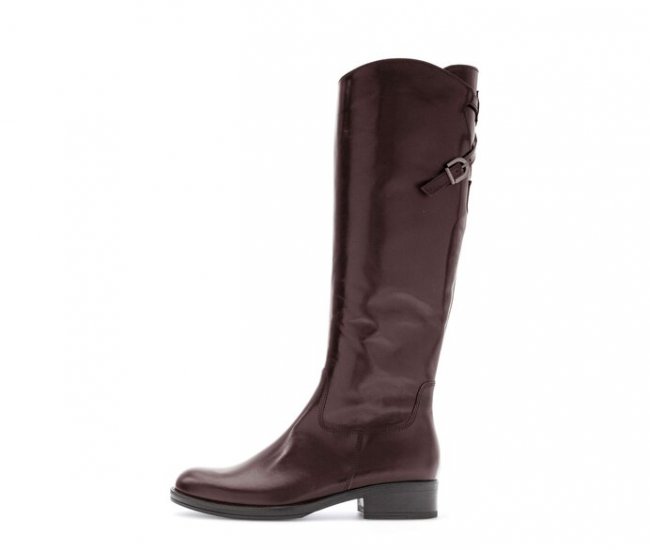 Gabor Damen Eleganter Stiefel Rot - Glattleder