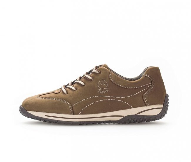 Gabor Damen Sneaker Low Braun - Rauleder