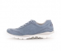 Gabor Damen Sneaker Low Blau - Rauleder
