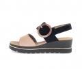 Gabor Damen Plateau Sandale Braun - Rauleder