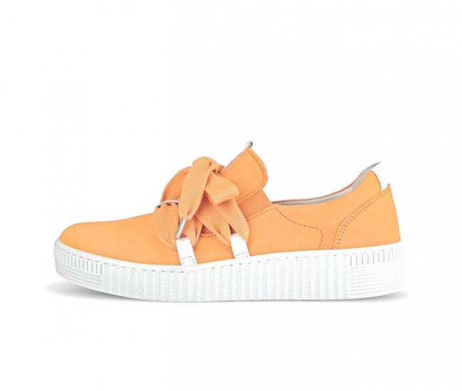 Gabor Damen Sneaker Low Orange - Rauleder
