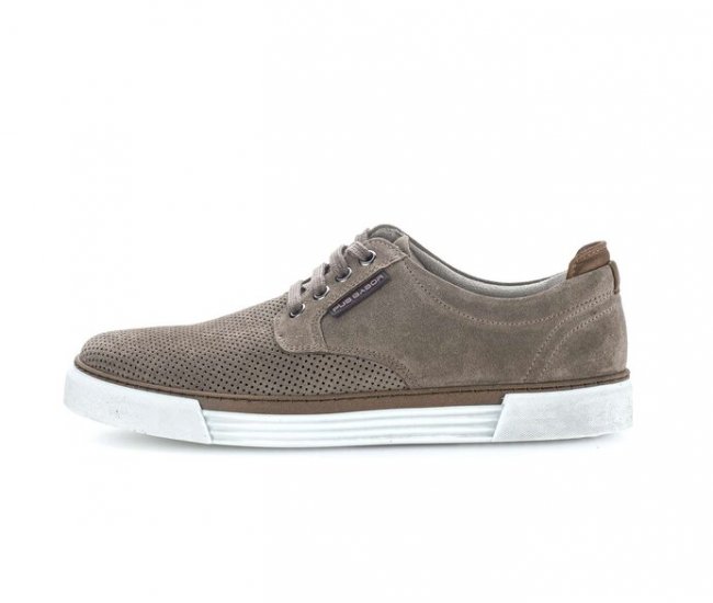 Pius Gabor Herren Sneaker Low Beige - Rauleder