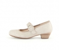 Gabor Damen Spangenpumps Beige - Effektleder