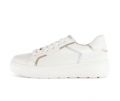 Gabor Damen Sneaker Low Creme - Materialmix Leder