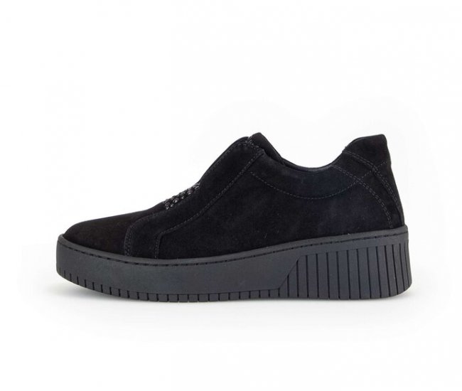 Gabor Damen Sneaker Low Schwarz - Rauleder
