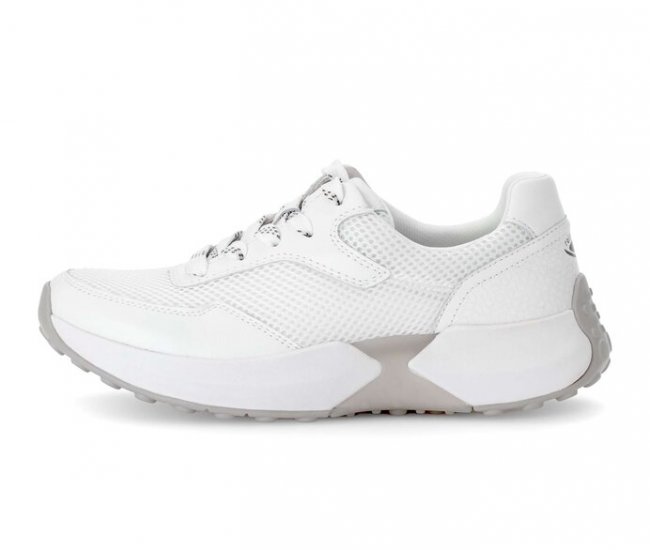 Gabor Damen Sneaker Low Weiß - Materialmix Leder/Lederimitat