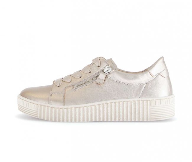 Gabor Damen Sneaker Low Gold - Effektleder